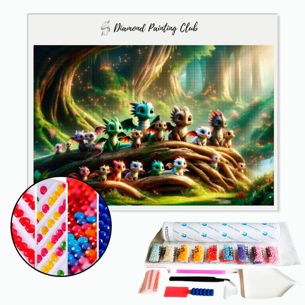 Diamond Painting Fleur De Dragon, Grand Format Broderie Diamant Kit Diamond Painting Fleur De Dragon, Grand Format Broderie Diamant Kit