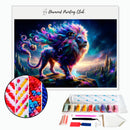 Broderie diamant Lion Etheral Fantaisiste | Diamond-painting-club.com