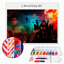 Broderie diamant Manoir sous l'espace | Diamond-painting-club.com