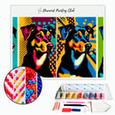 Broderie diamant Chien Pop art | Diamond-painting-club.com