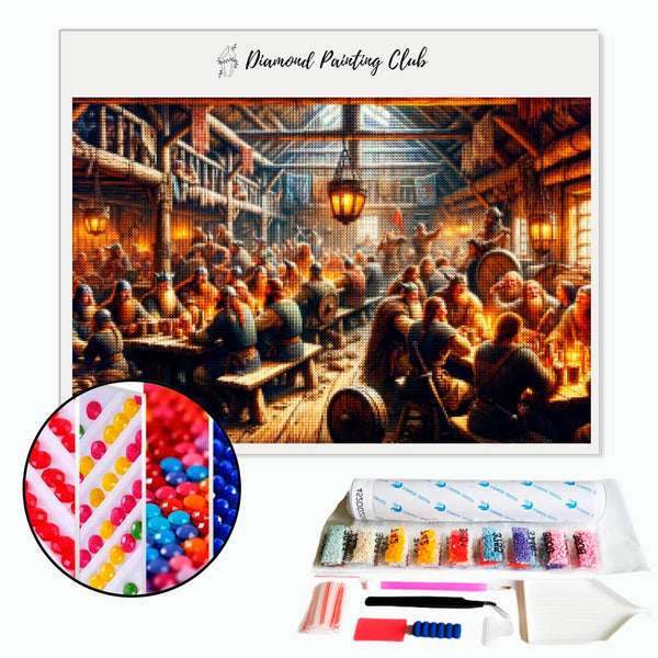 Broderie diamant Taverne Viking | Diamond-painting-club.com