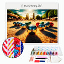 Broderie diamant Partie de pétanque | Diamond-painting-club.com