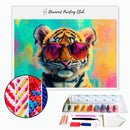 Broderie diamant bébé tigre fantaisiste | Diamond-painting-club.com