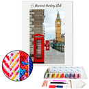 Broderie diamant Londres et Cabine rouge | Diamond-painting-club.com