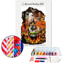 Broderie diamant Sorcière et son chaudron | Diamond-painting-club.com