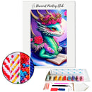 Broderie diamant Dragonnet de fleurs | Diamond-painting-club.com