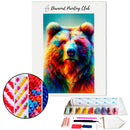 Broderie diamant Ours Multicolore | Diamond-painting-club.com