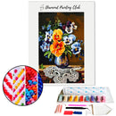 Broderie diamant Vase de pensés | Diamond-painting-club.com