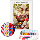 Broderie diamant Statue de Bouddha dans un étang | Diamond-painting-club.com