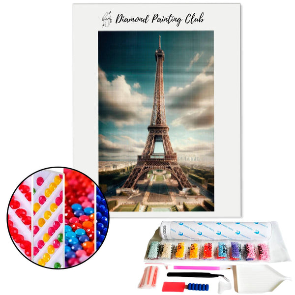 Broderie diamant Tour Eiffel réaliste | Diamond-painting-club.com