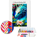 Broderie diamant Dragon du lotus | Diamond-painting-club.com