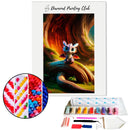 Broderie diamant Dragonnet dans la forêt | Diamond-painting-club.com