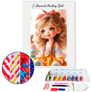 Broderie diamant Poupée Mignonne | Diamond-painting-club.com