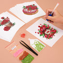 Mini Diamond Painting - Romantisme Scintillant (12 pièces)