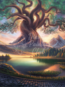 Broderie Diamant Arbre de Vie Lumineux