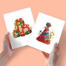 Mini Diamond Painting - Cadeaux & Chapeau de Fête (2 pièces)