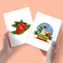 Mini Diamond Painting - Pastèque & Boule à Neige Bonhomme de Neige (2 pièces)