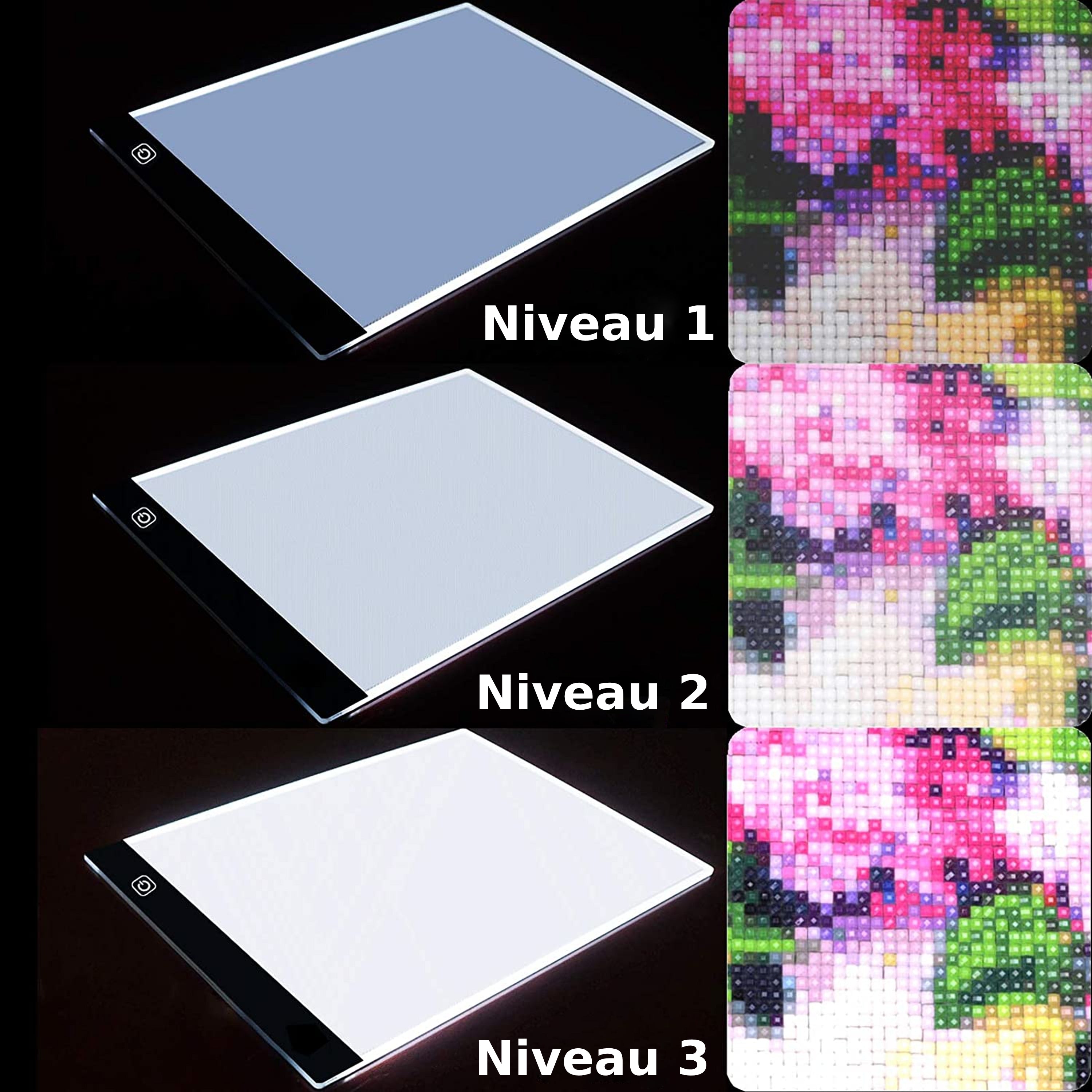 Tablette lumineuse XL LED broderie diamant  | Diamond Painting Club