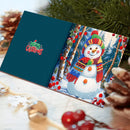 Cartes de vœux (x12) – Père Noël & son chien