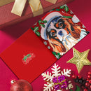 Cartes de vœux (x12) – Père Noël & son chien