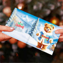 Cartes de vœux (x12) – Père Noël & son chien