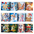 Cartes de vœux (x12) – Flocon Doré