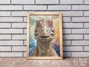Broderie Diamant Dinosaure Géométrique