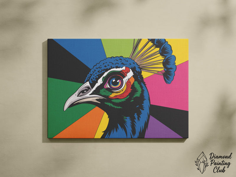 Broderie Diamant Paon Rayonnant