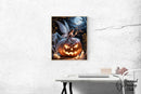 Broderie Diamant Fée Citrouille Halloween