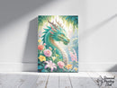Broderie Diamant Dragon Jardin