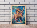 Broderie Diamant Styracosaure Majestueux