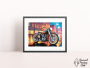Broderie Diamant Harley Davidson Nuit