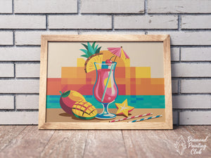 Broderie Diamant Ananas Tropical