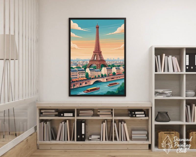 Broderie Diamant Tour Eiffel Paris