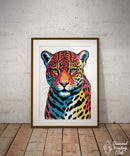 Broderie Diamant Jaguar Pop Art