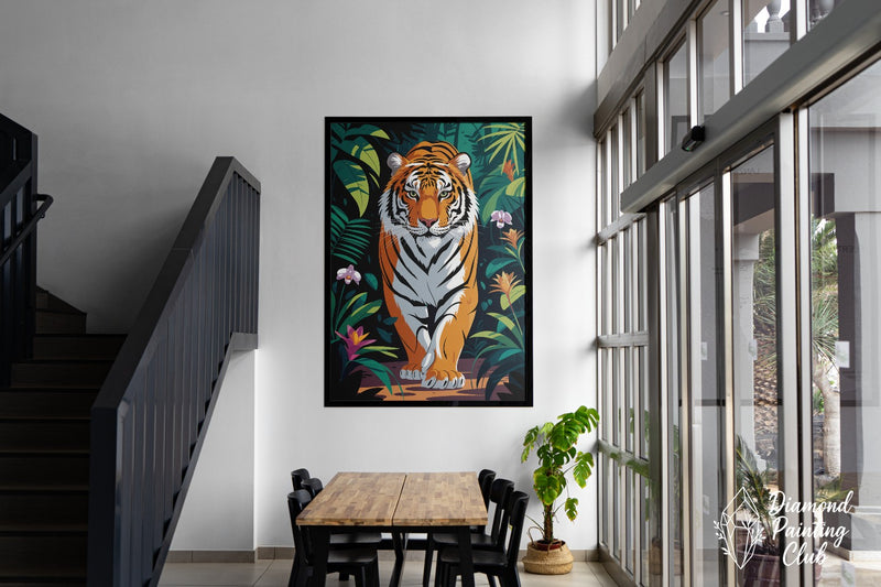 Broderie Diamant Tigre Marche