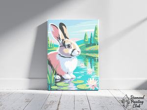 Broderie Diamant Lapin Coloré