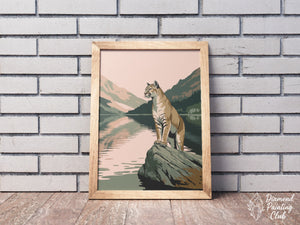 Broderie Diamant Puma au Lac