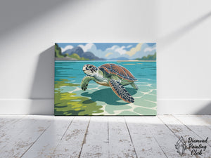 Broderie Diamant Tortue Côte Tranquille