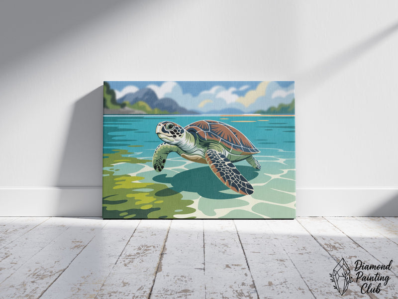 Broderie Diamant Tortue Côte Tranquille
