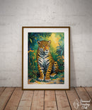 Broderie Diamant Jaguar au Cœur de la Jungle