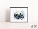 Broderie Diamant Moto Aquarelle