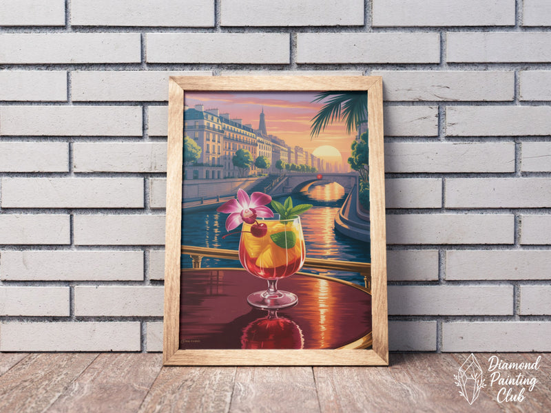 Broderie Diamant Cocktail Vagues Mandala