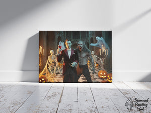 Broderie Diamant Fête d'Halloween Vampire