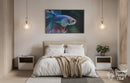 Broderie Diamant Poisson Combattant Royal