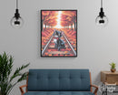 Broderie Diamant Chaton des Rails Automnaux