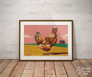 Broderie Diamant Poule au Chapeau
