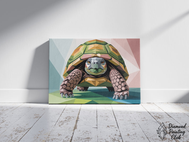 Broderie Diamant Tortue Polygonale