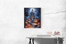 Broderie Diamant Manoir Hanté d'Halloween