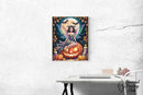 Broderie Diamant Fée Citrouille d'Halloween